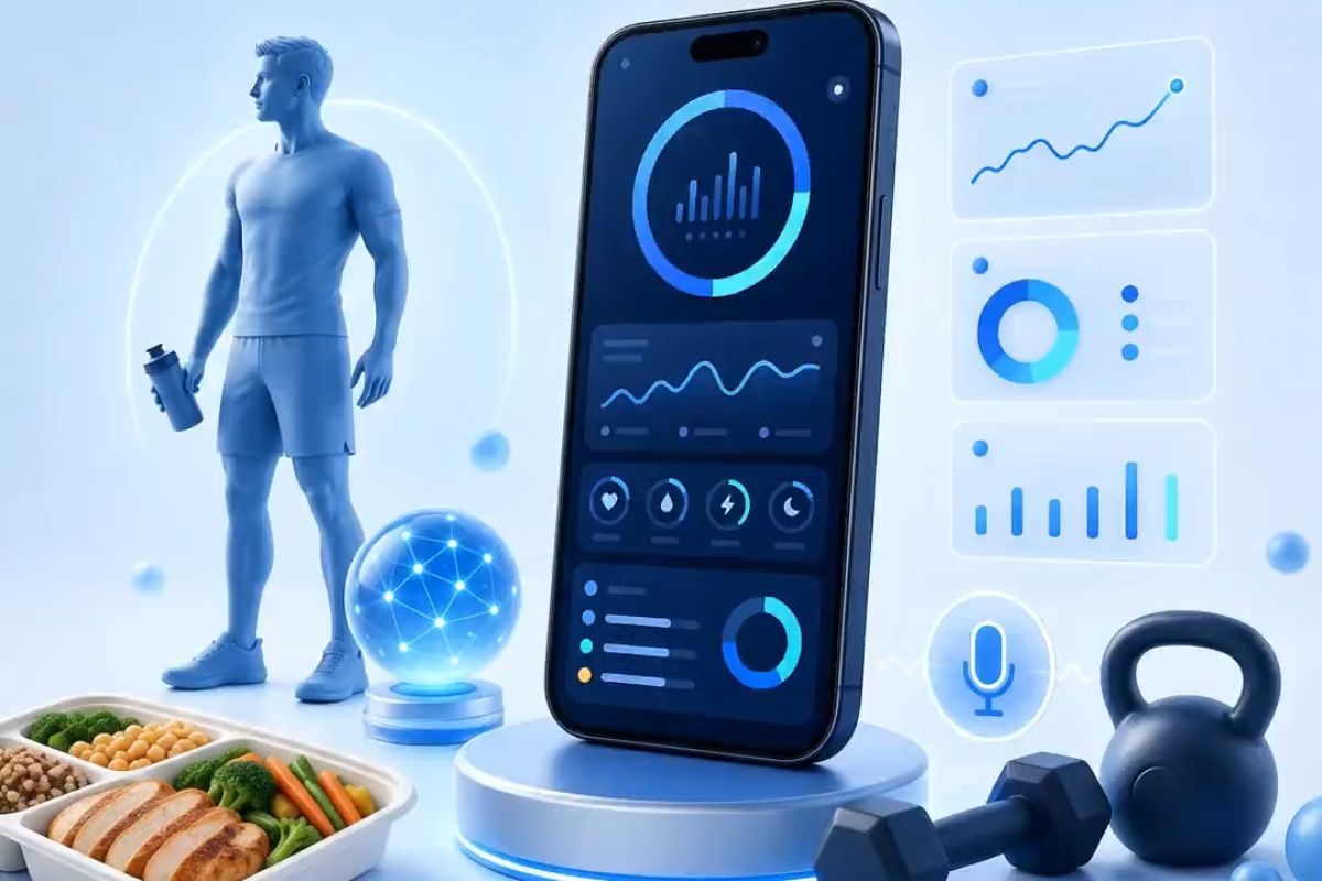 Приложение Fit Push с питанием, тренировками, аналитикой и голосовым помощником