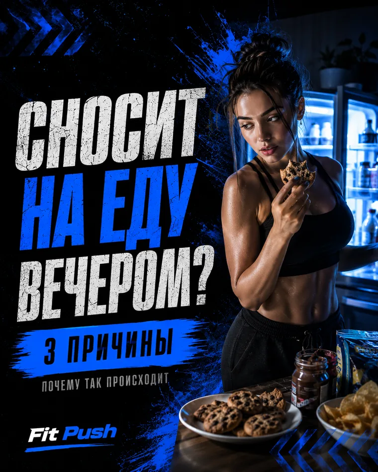 3 причины, почему вас сносит на еду вечером — и это не про силу воли - Fit Push