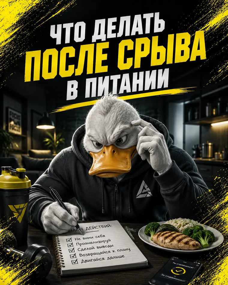 Что делать после срыва в питании - Fit Push