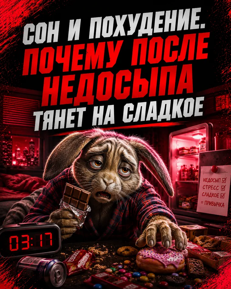 Сон и похудение: почему после недосыпа тянет на сладкое - Fit Push