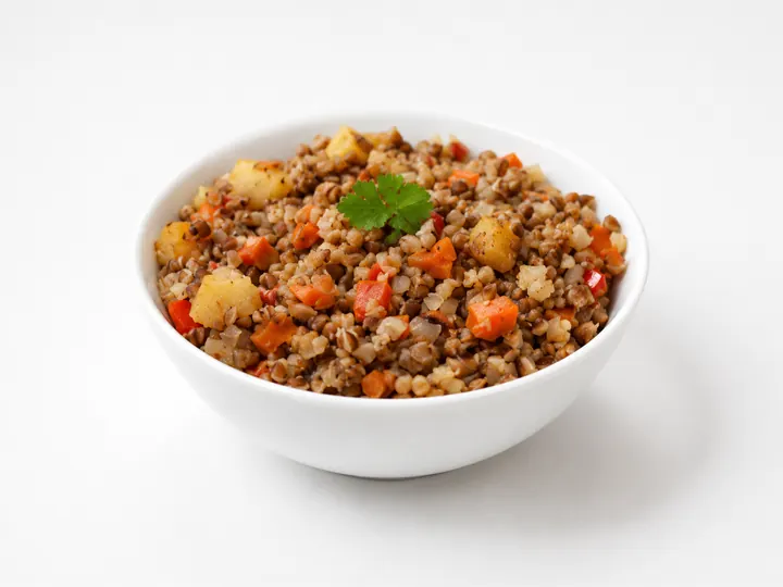 Гречка с овощами в духовке