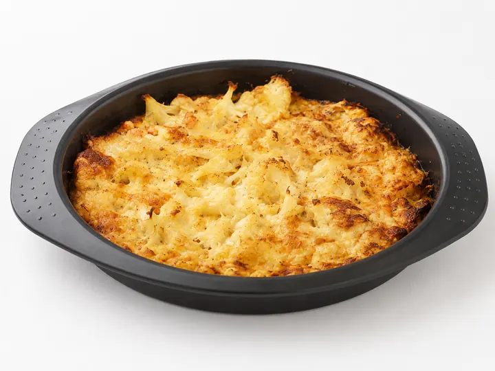 Цветная капуста с яйцом и сыром в духовке